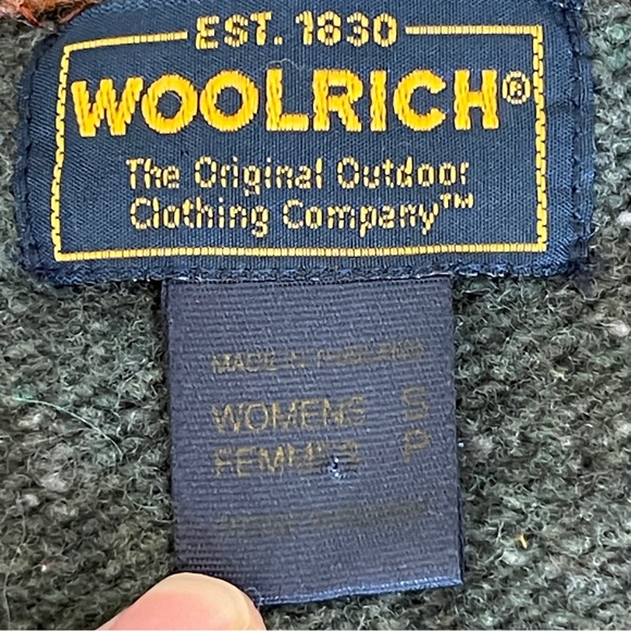 Vintage Woolrich 80% Lamb Wool Button Down Sweater Size Small - Picture 7 of 8